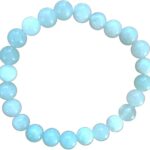AAA+ Natural Green Lamarite Bead Angel Bracelet (8mm Beads)
