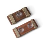 Sapele Mahogany Single Candle Holder